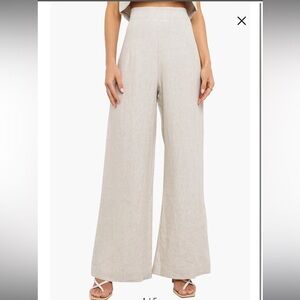 Devlin Linen Wide Leg Pants - Petal & Pup size 10